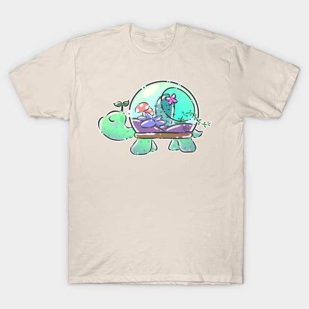 Terrarium Turtles - Succulents T-Shirt by Its_MynnuB